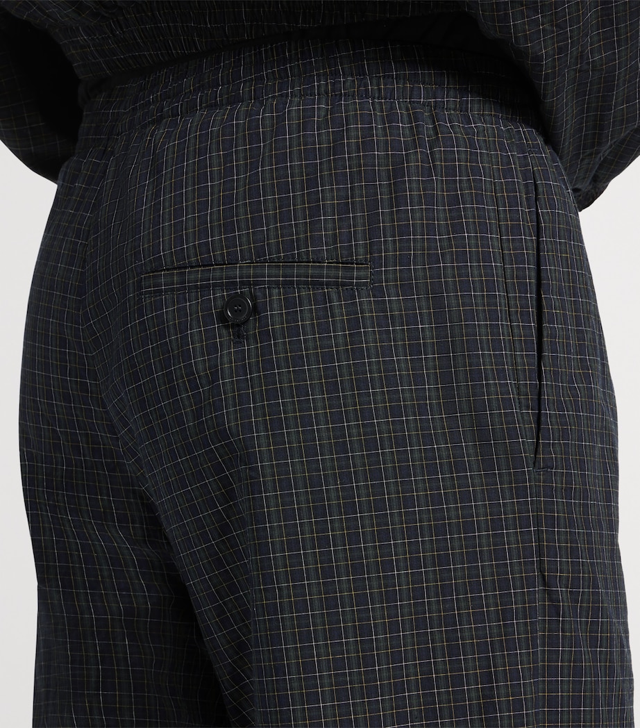 Balenciaga Mens Cotton Check Track Sweatpants Image 6