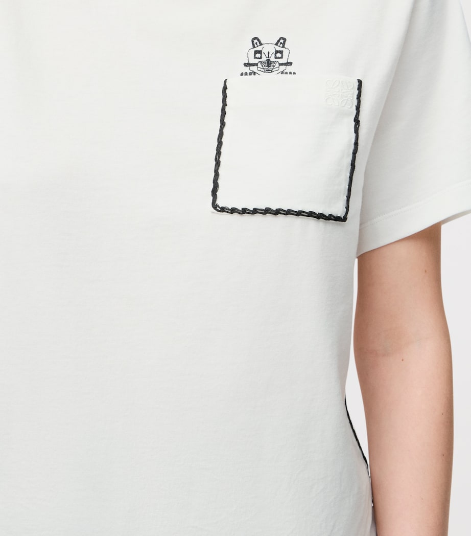 x Louis Wain Stretch-Cotton T-Shirt WHITE Image 6