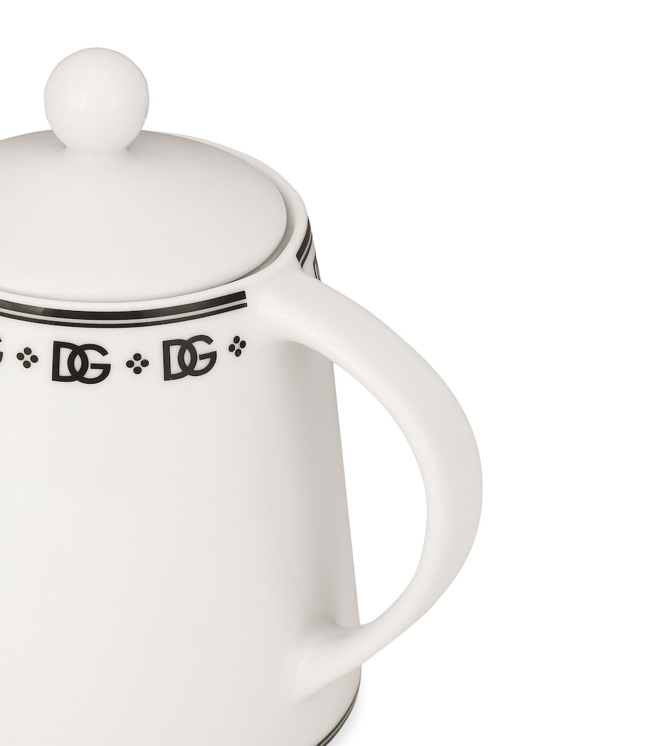 Porcelain DG Logo Teapot U0082-DG LOGO BORDO Image 5
