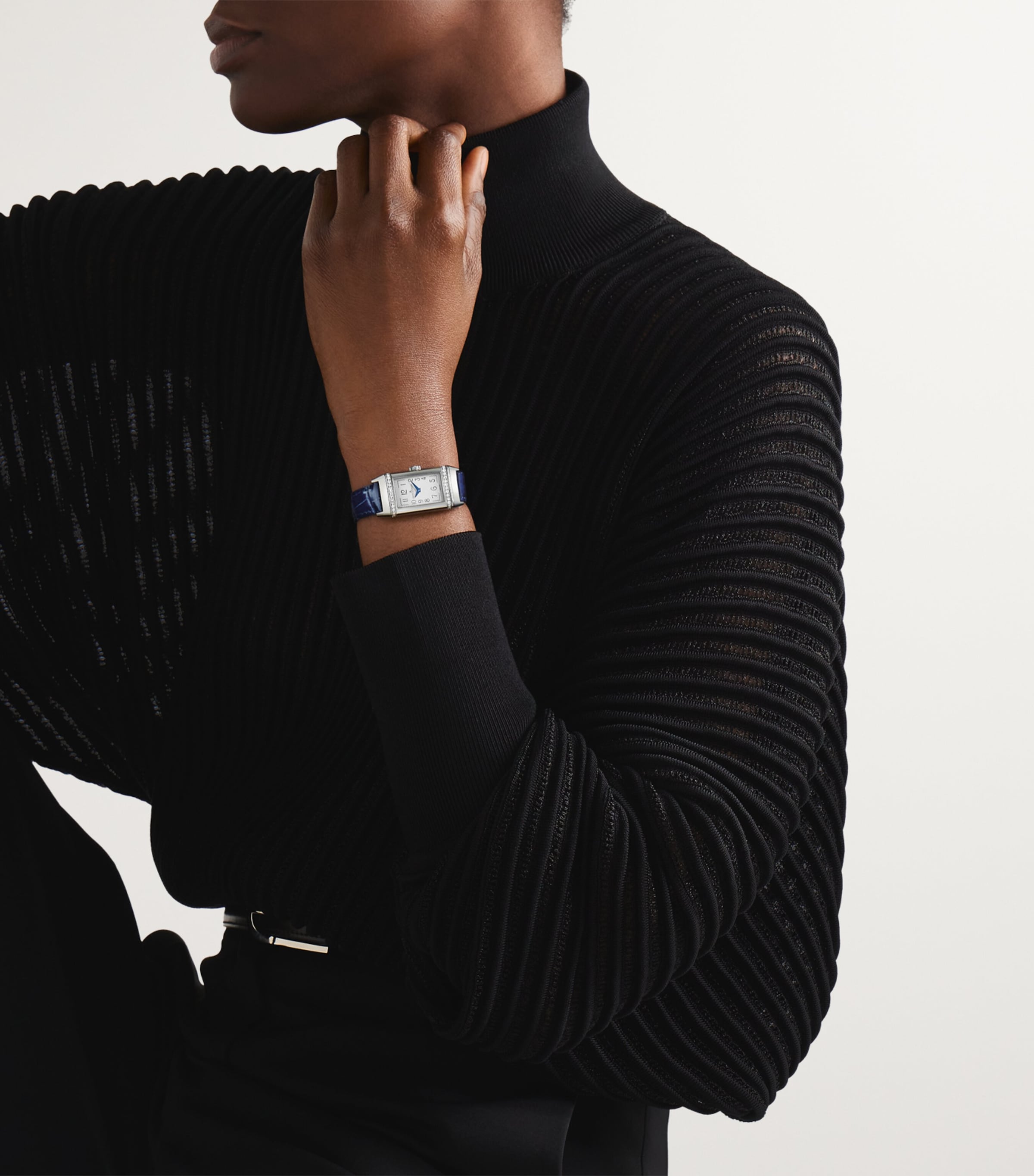 Stainless Steel and Diamond Reverso One Duetto Watch 20mm STAINLESS STEEL Image 7