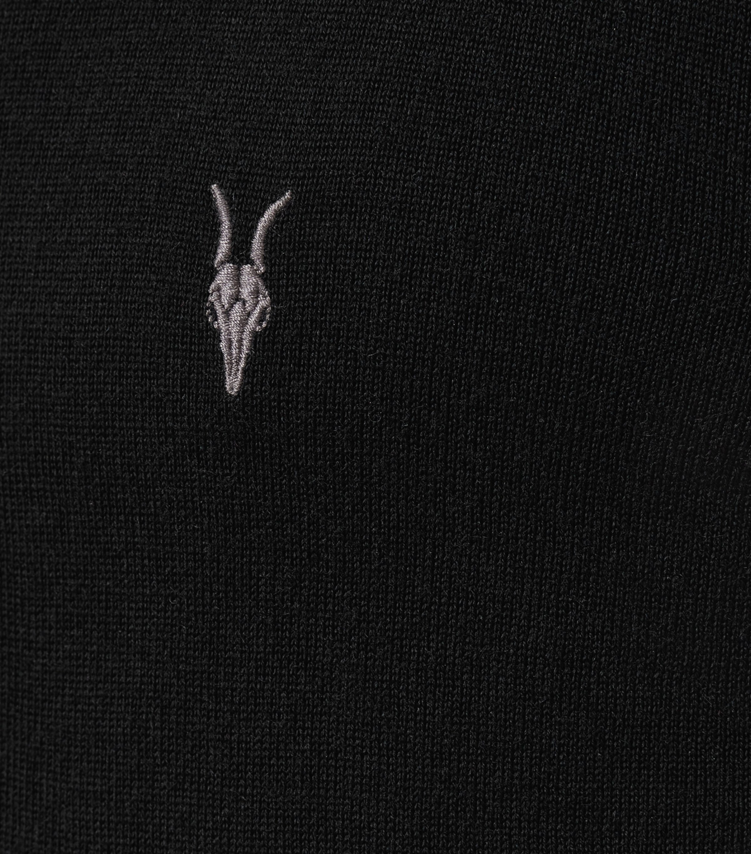 Merino Wool Mode Hoodie BLACK Image 8