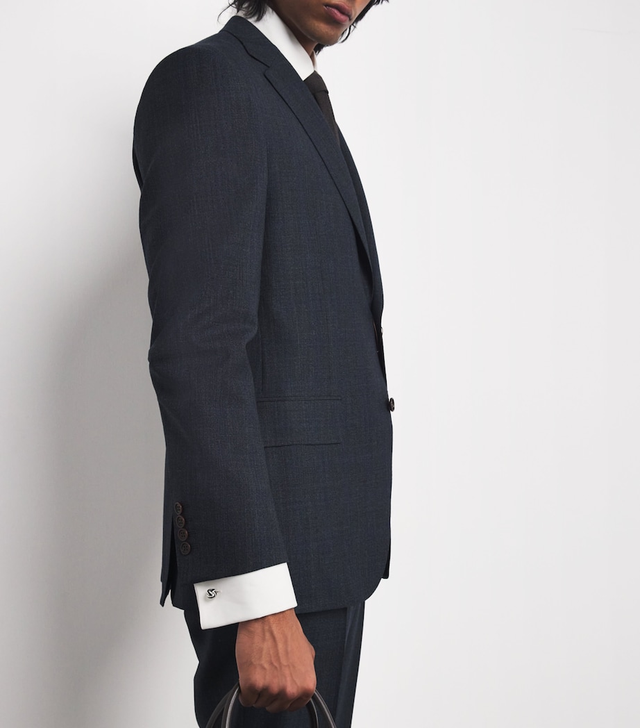 Sterling Silver and Enamel Knot Cufflinks BLACK Image 5