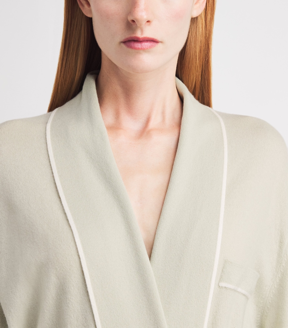 arch 4 Womens Kid Cashmere Whitehall Place Robe Laurel Green Image 3