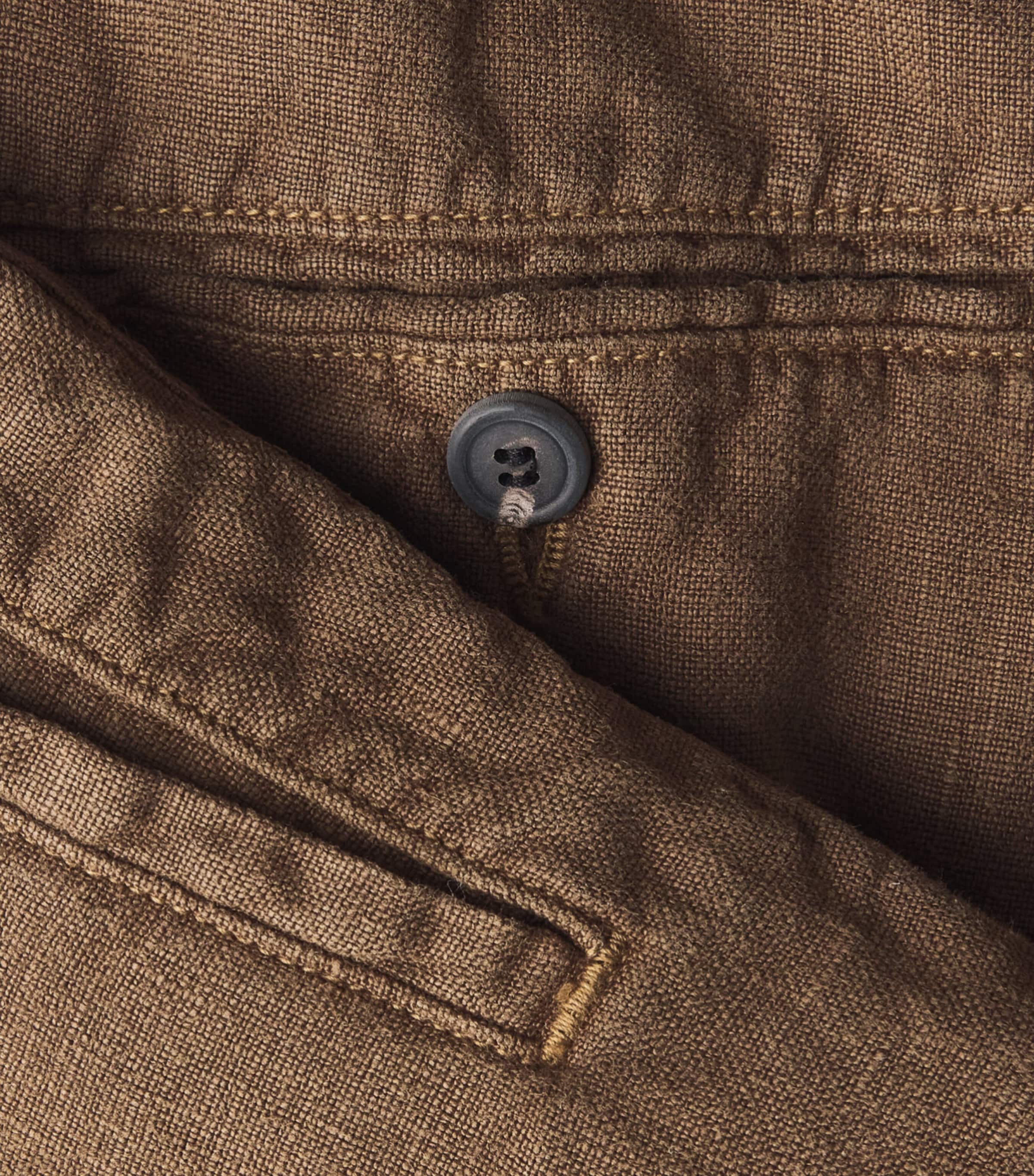 Citizens of Humanity Mens Linen Drawstring Shorts Kelp Image 6