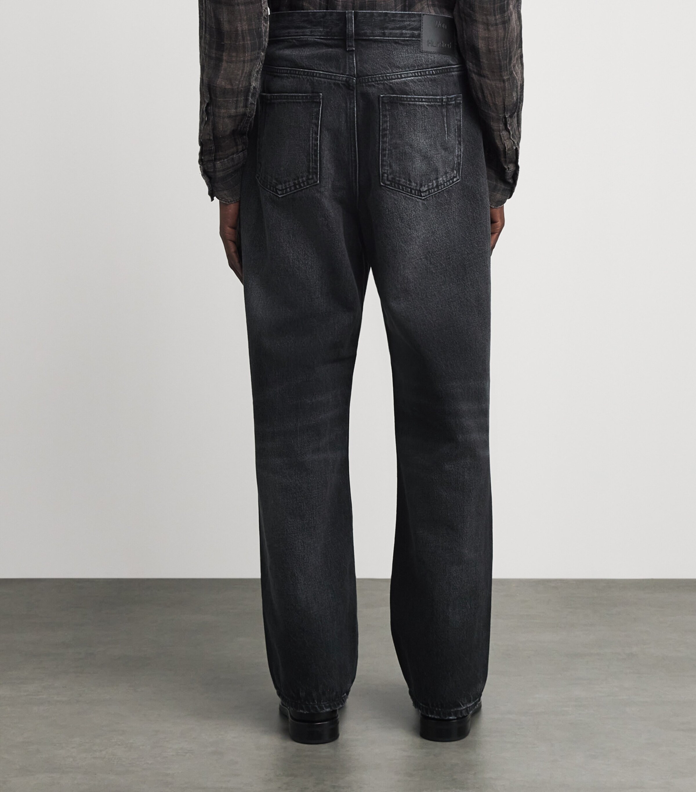 Won Hundred Mens Genoa Straight Jeans Sim Black Image 5