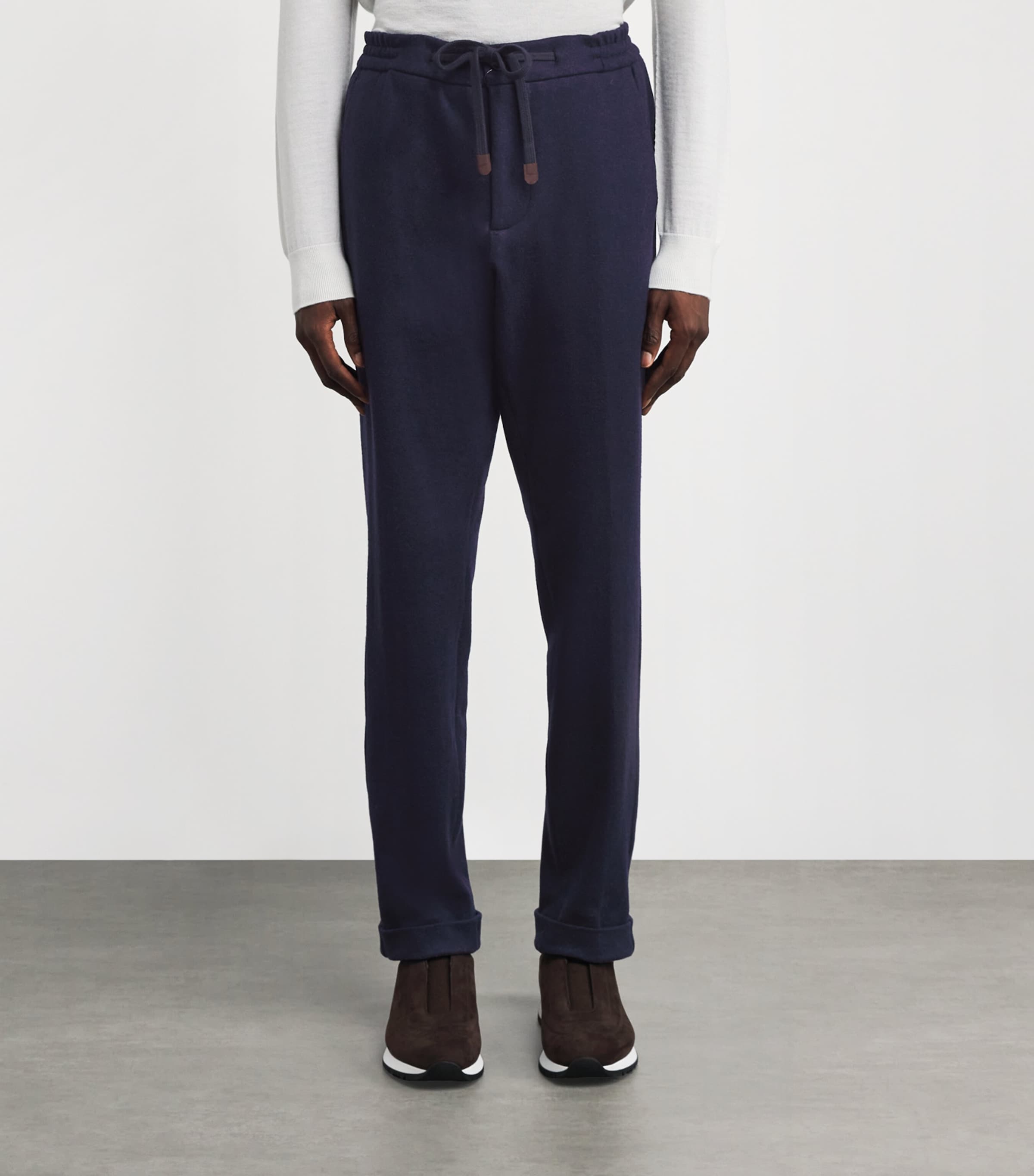 Marco Pescarolo Mens Cashmere Sweatpants Navy Image 3