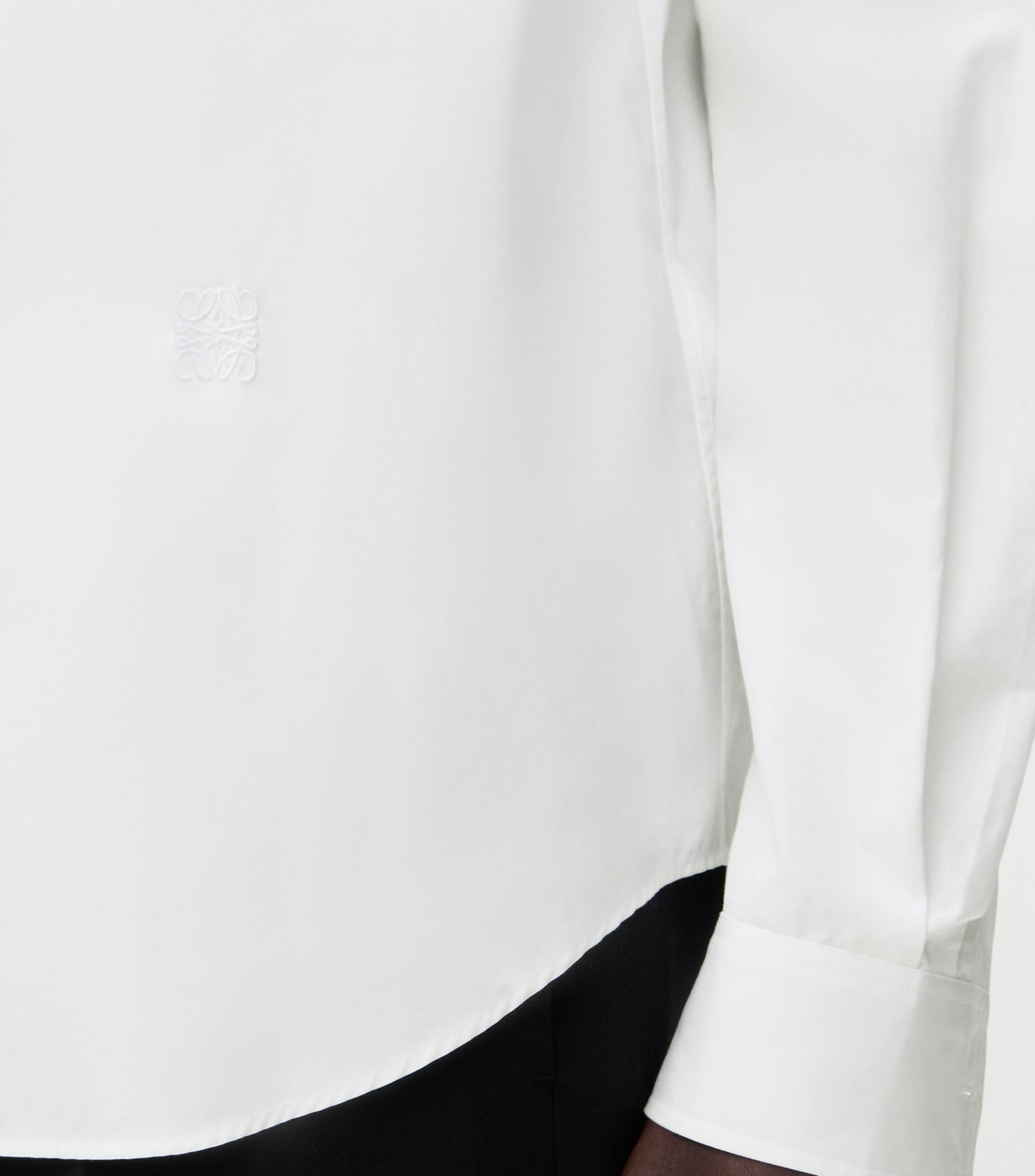 Cotton-Blend Poplin Shirt WHITE Image 5