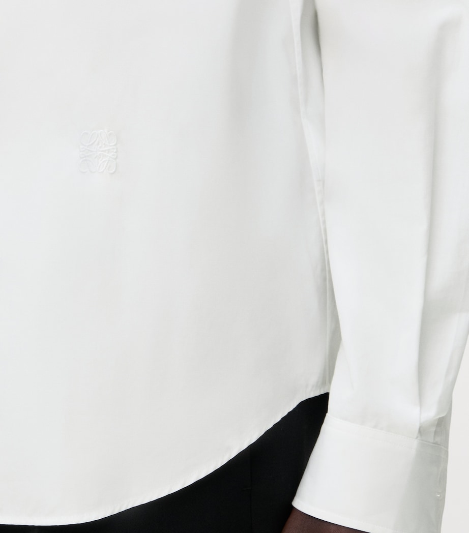 Cotton-Blend Poplin Shirt WHITE Image 5