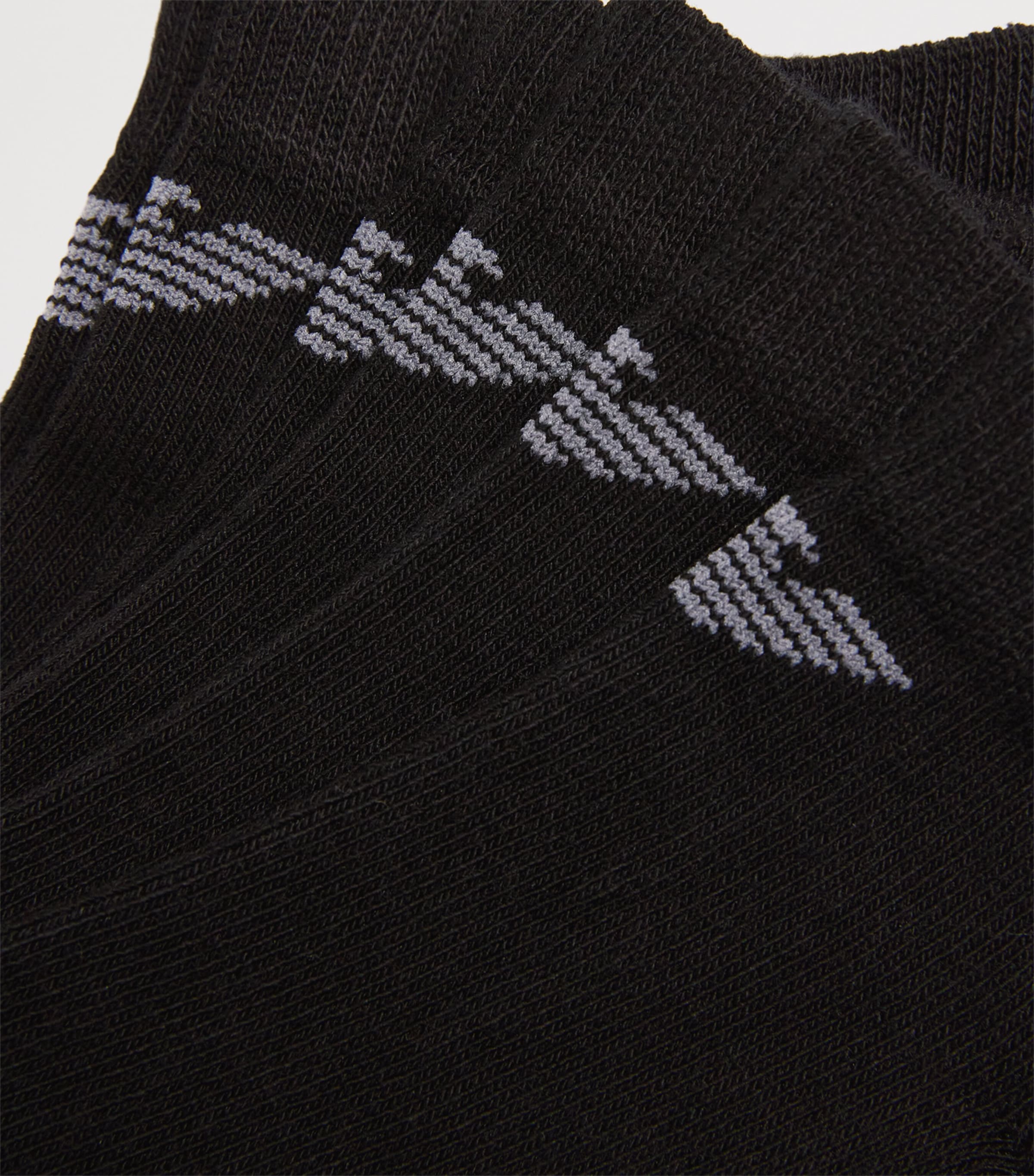 Cotton-Blend Logo Trainer Socks (Pack of 3) MC061 BLACK Image 2
