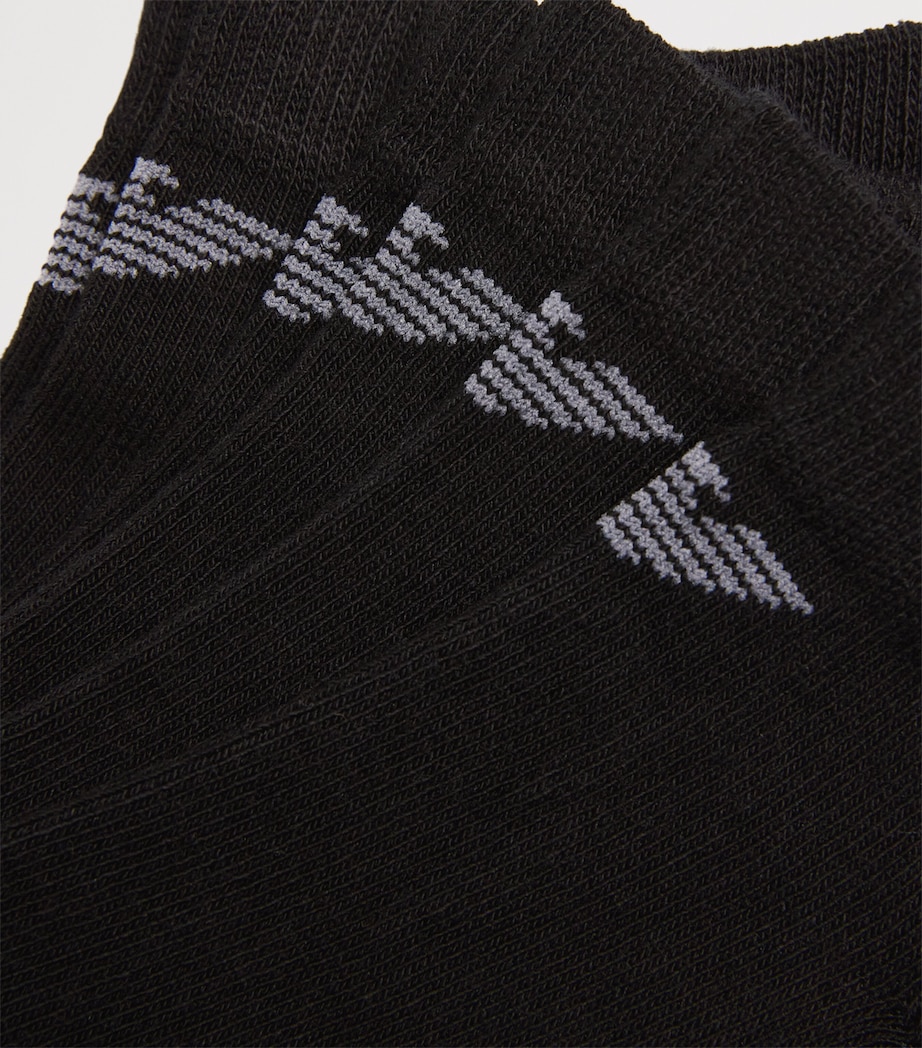 Cotton-Blend Logo Trainer Socks (Pack of 3) MC061 BLACK Image 2
