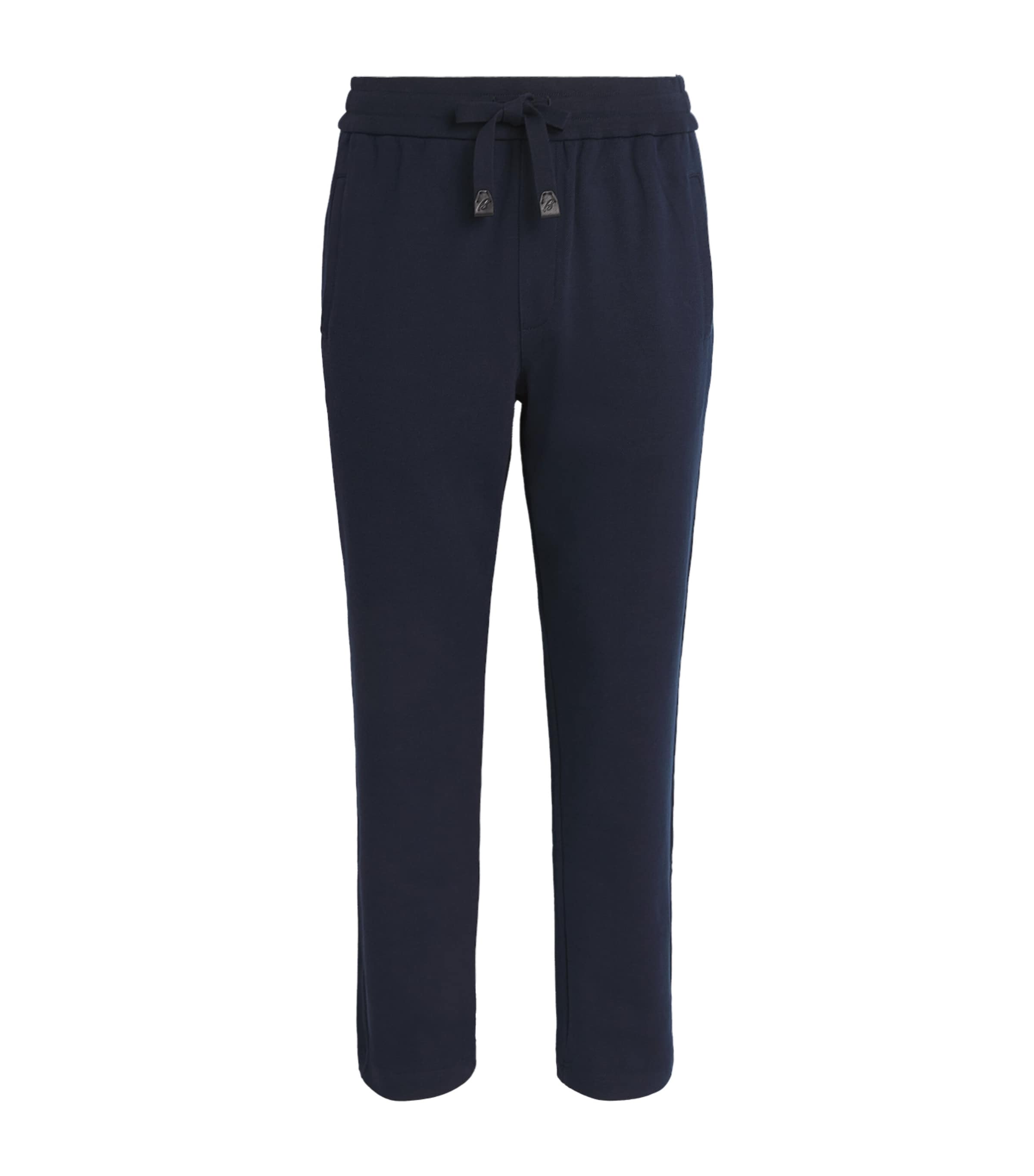 Brioni Cotton-blend Sweatpants In Blue