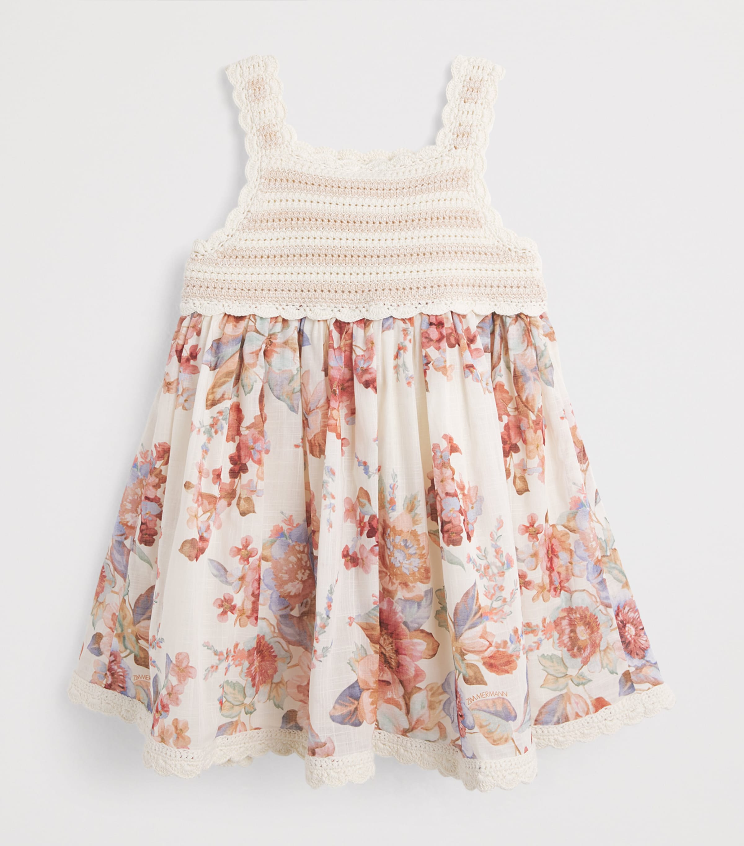 Cotton Embroidered Mirella Dress (1-12 Years) MIRELLA CREAM Image 2