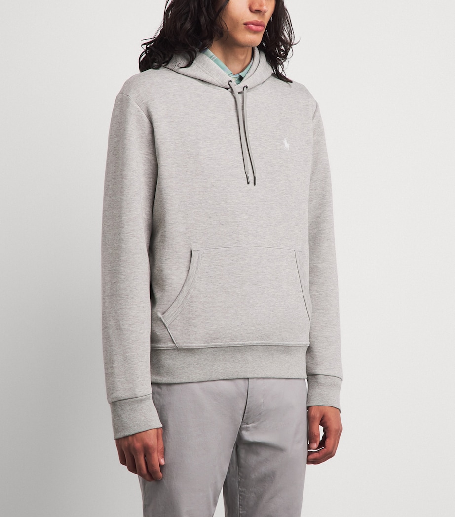 Polo Ralph Lauren Mens Double-Knit Logo Hoodie Drk Sprt Image 4