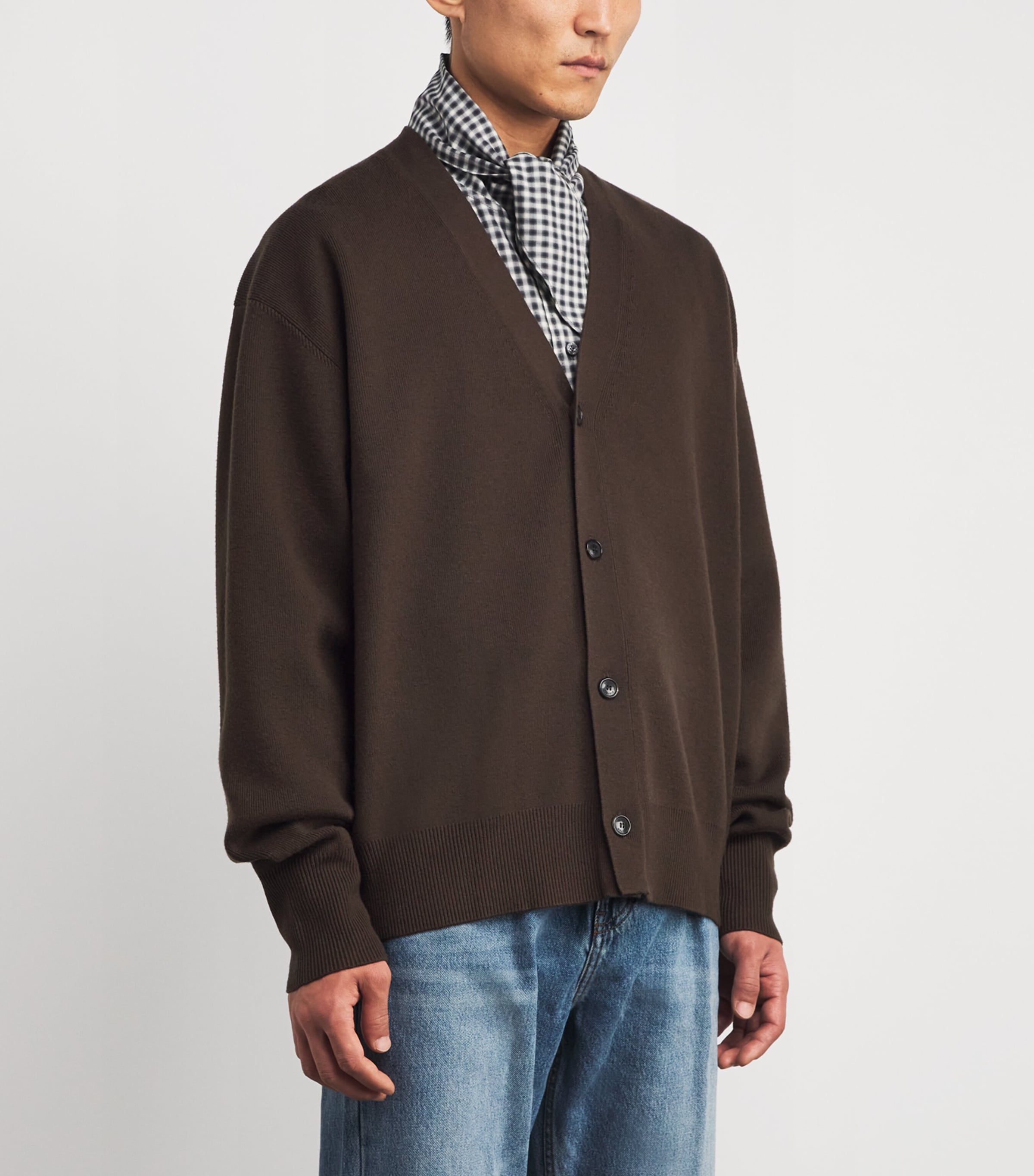 Oversized Cardigan DARK BROWN DB Image 3