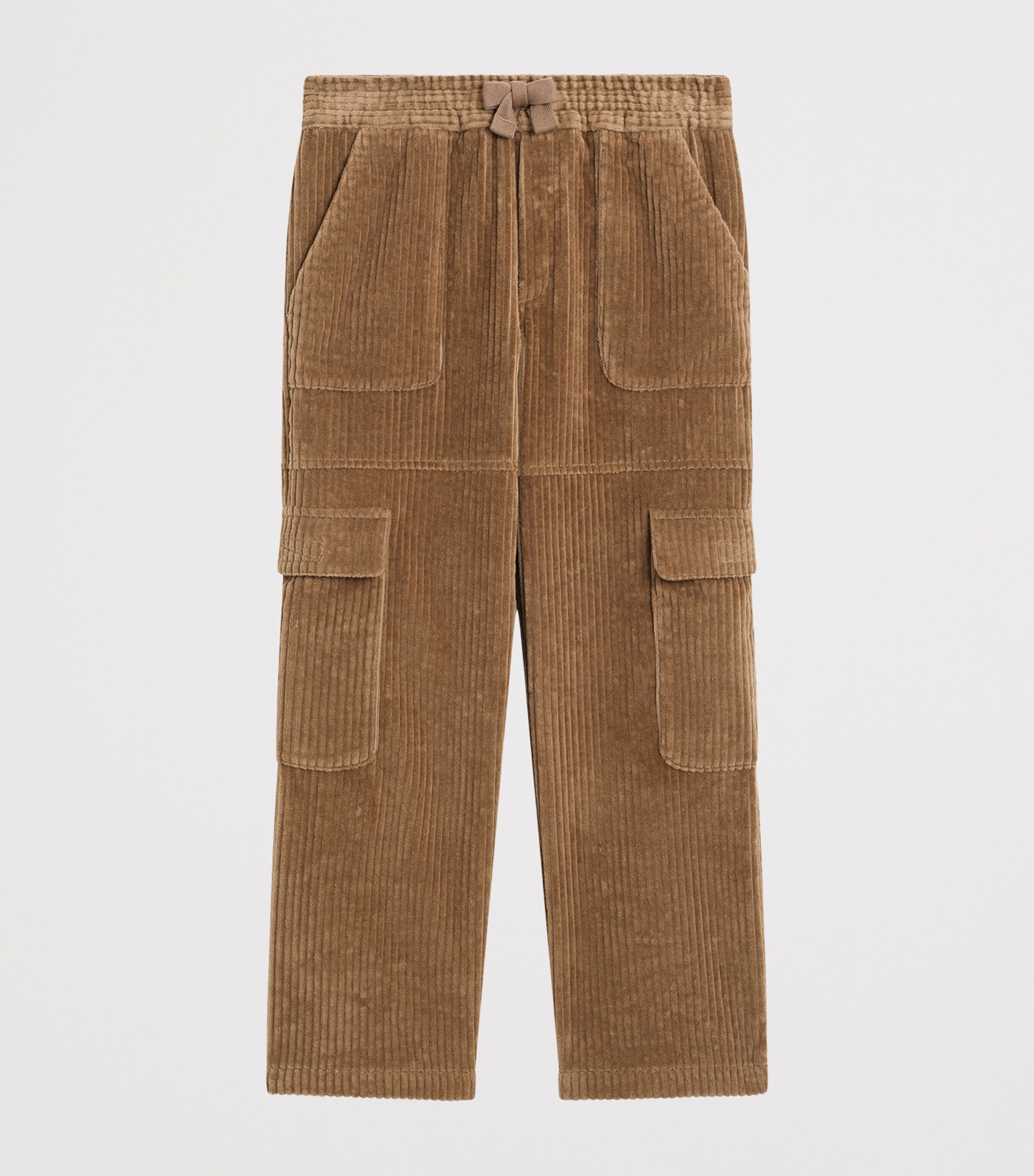 Dolce&Gabbana Kids Stretch-Cotton Corduroy Cargo Trousers (8-12+ Years) Sand Image 2