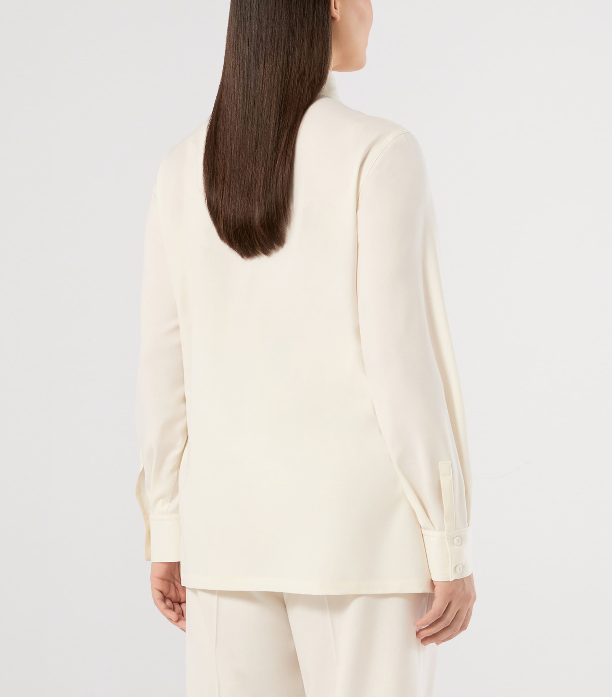Marina Rinaldi Womens Como Long-Sleeve Shirt Ivory Image 4