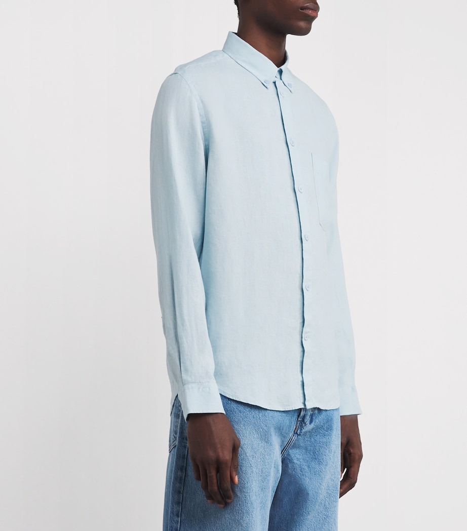 Linen Arne Shirt WINTER SKY 284 Image 3