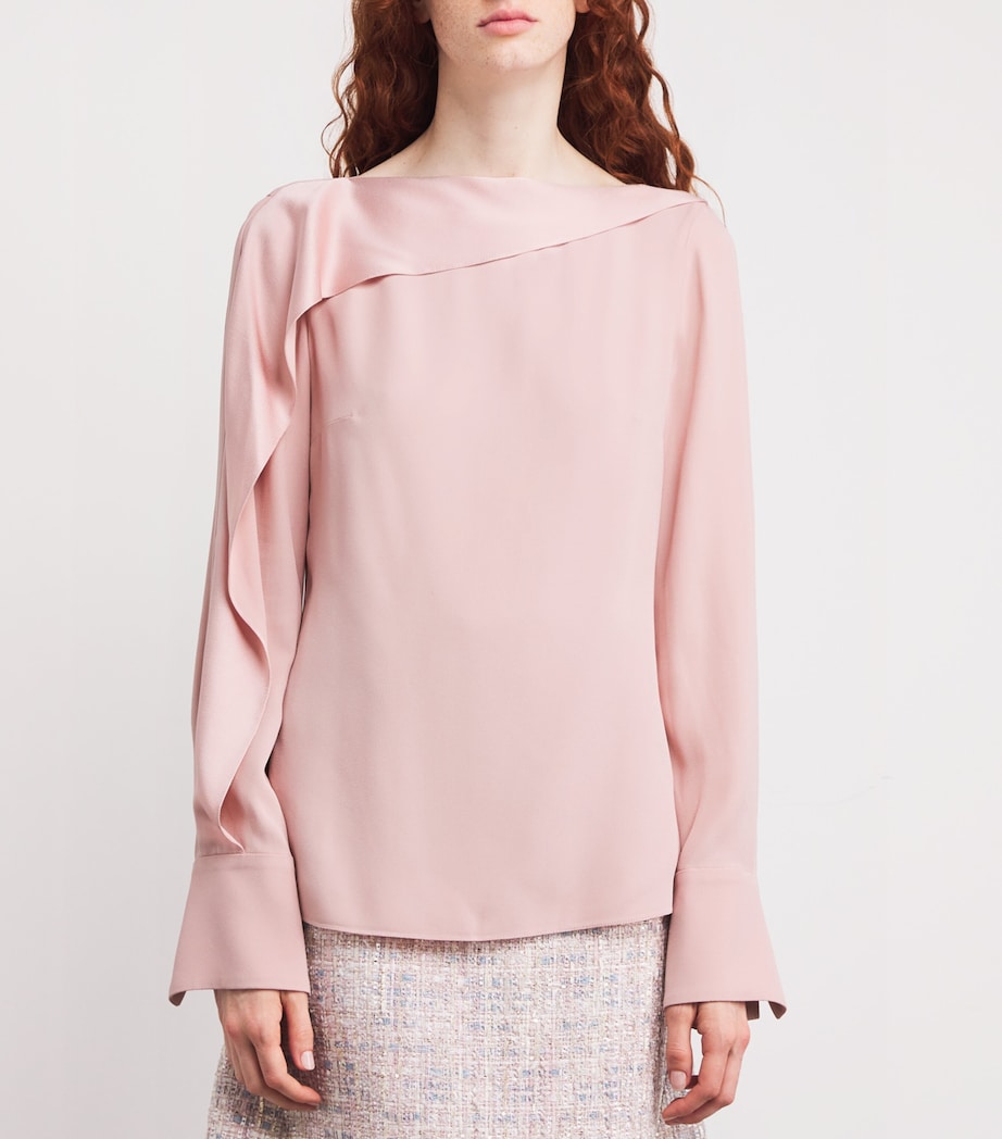 Satin Long-Sleeve Top SLIPPER Image 3