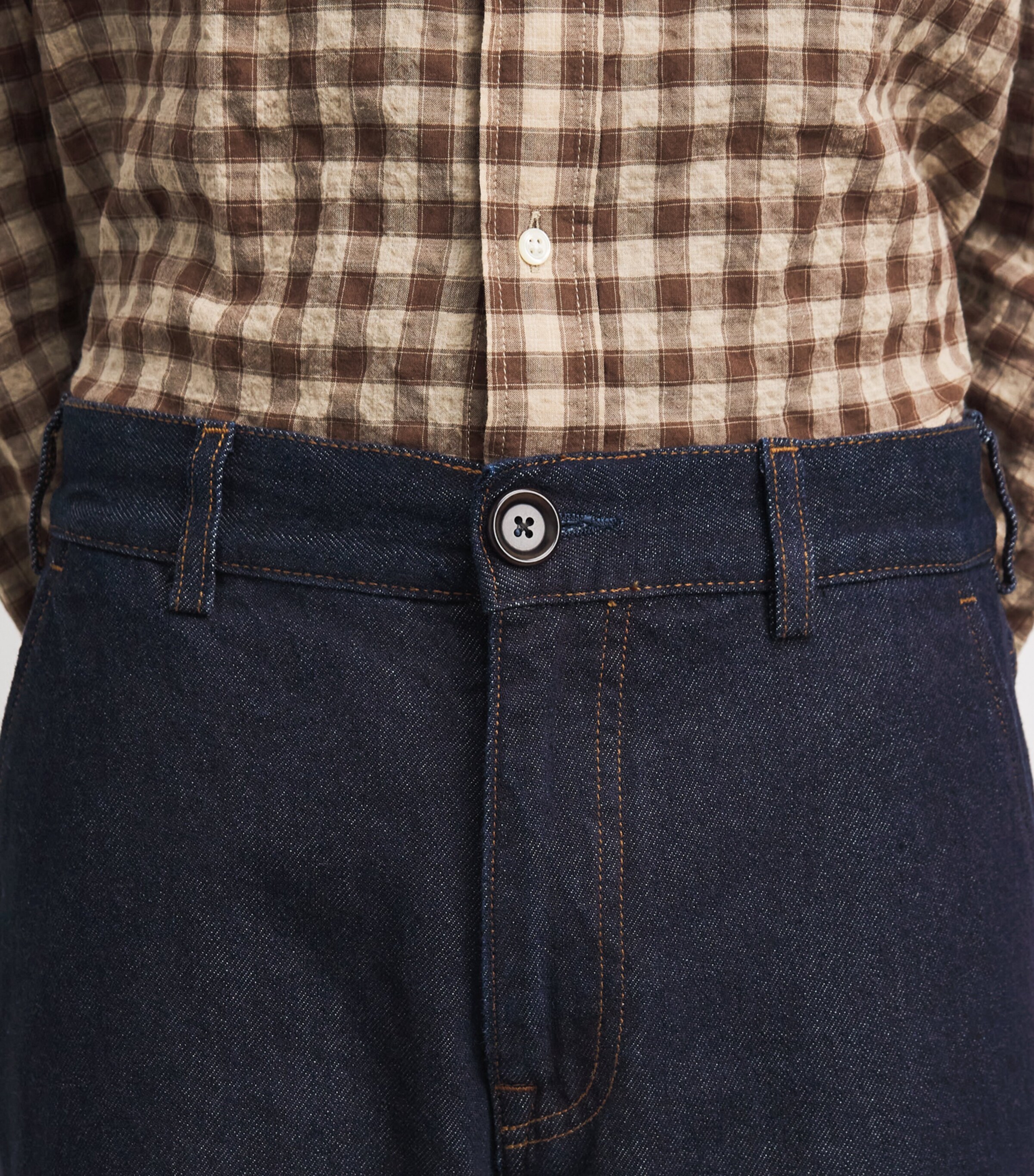 Oliver Spencer Mens Westall Denim Utility Trousers Denim Image 3
