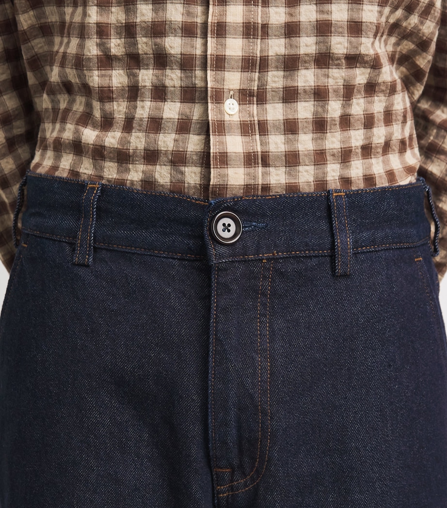 Oliver Spencer Mens Westall Denim Utility Trousers Denim Image 3