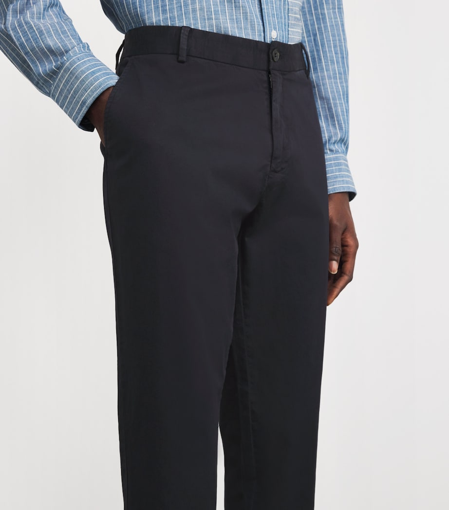 Stretch-Cotton Slim Chinos NAVY Image 6