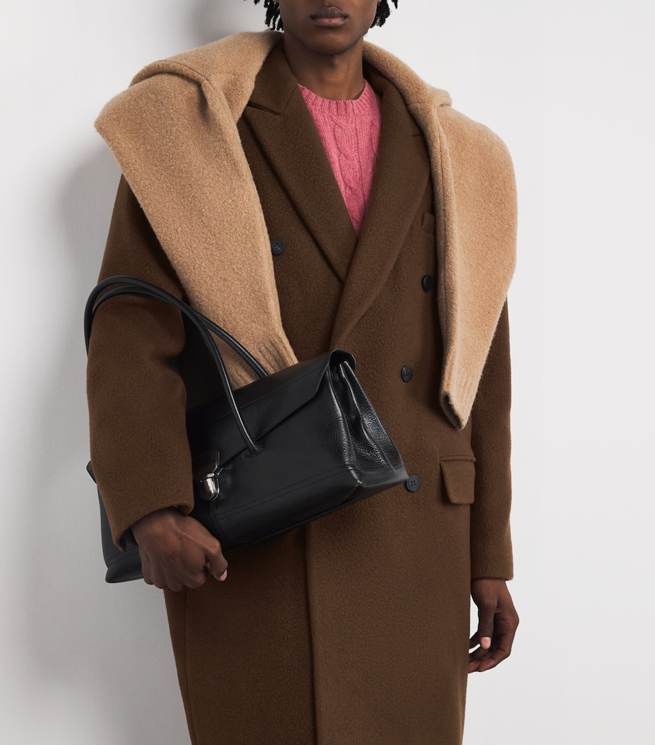 Wool-Blend Double-Breasted Coat BROWN Image 6