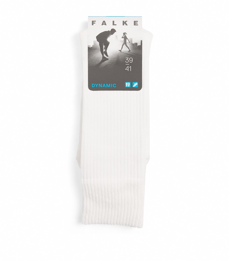 Falke Mens Ribbed Dynamic Socks Offwhite Image 1