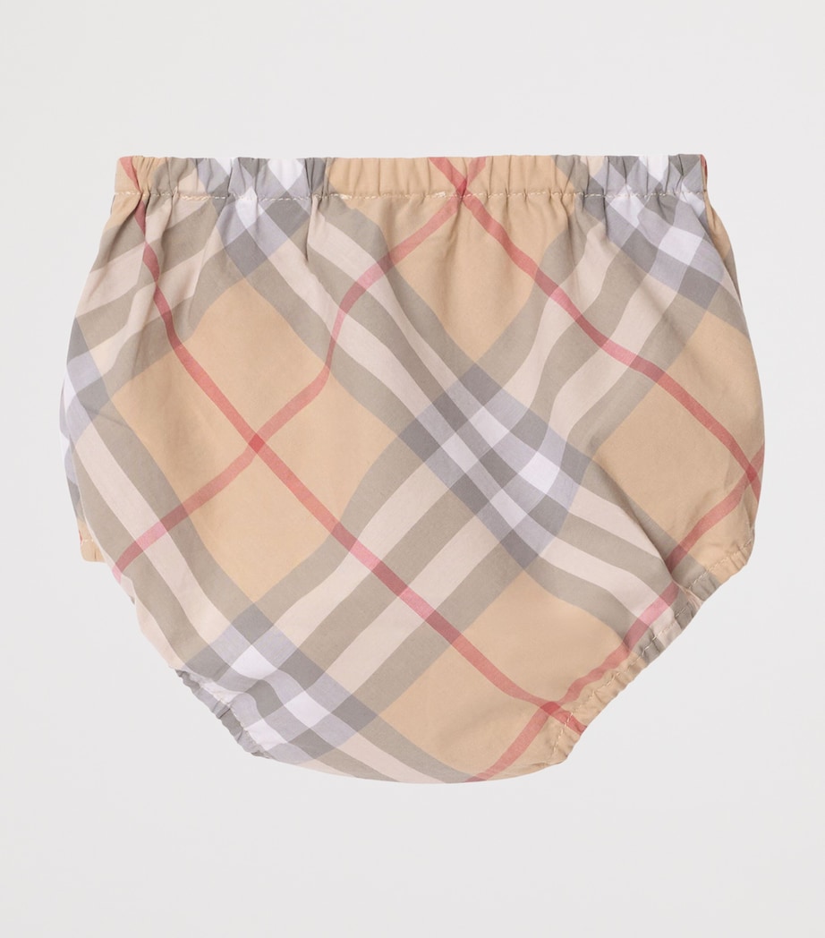 Check Dress and Bloomers Set (1-18 Months) PALE STONE IP CHECK Image 5