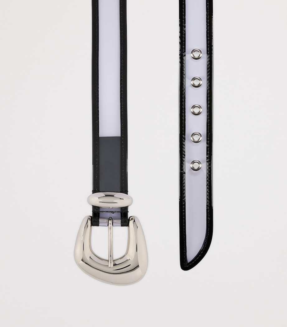 Bubble PVC Patent Leather Belt B038 Image 3