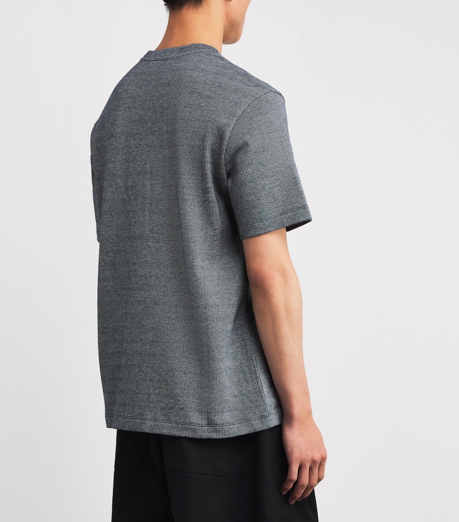 Cotton Mélange-Effect T-Shirt F0024 Image 4