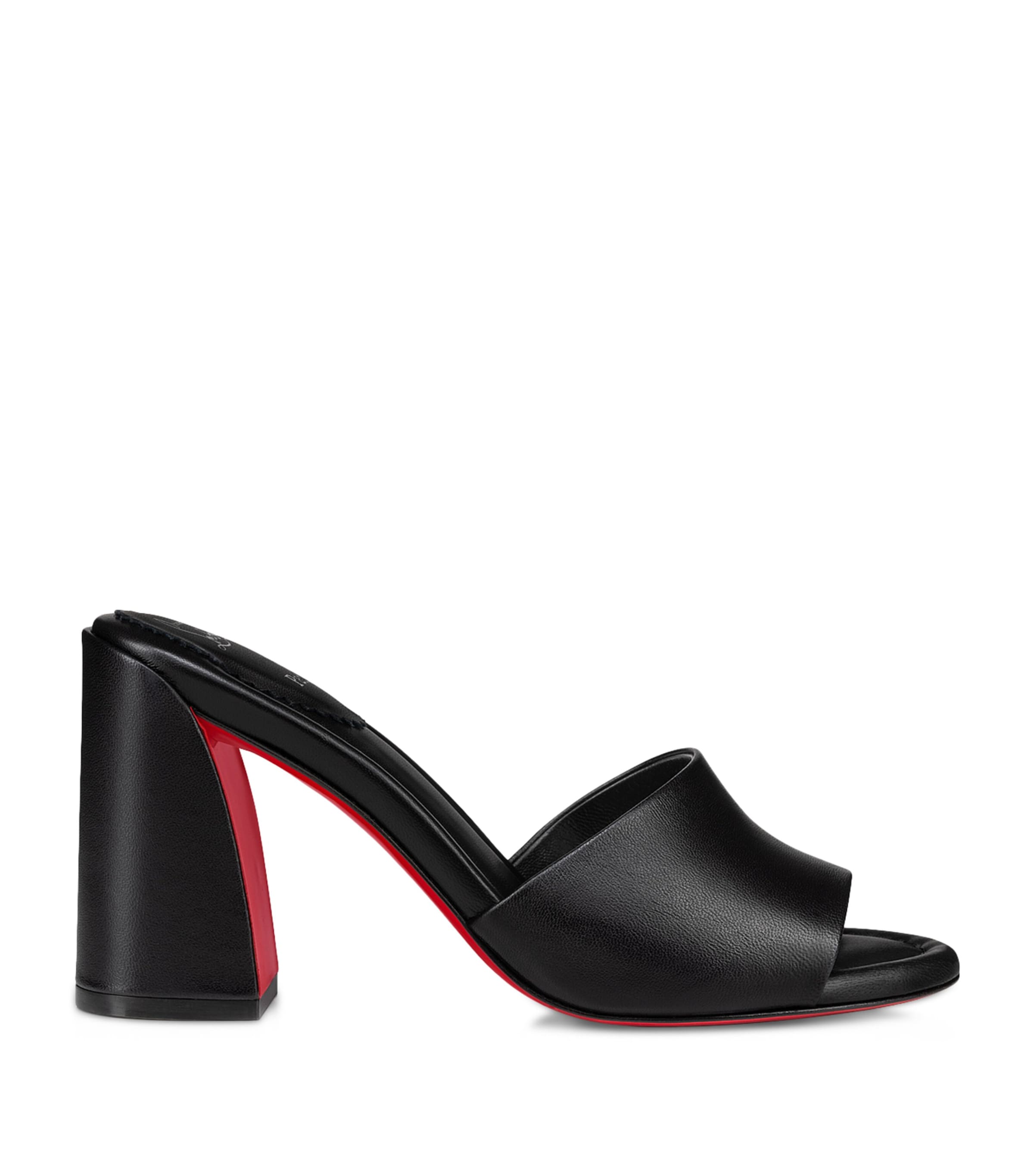 Christian Louboutin Jane Nappa Mules 85 In Black