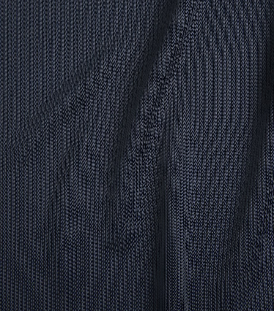 AGOLDE Womens Ribbed Saige T-Shirt Nvy Navy Image 6