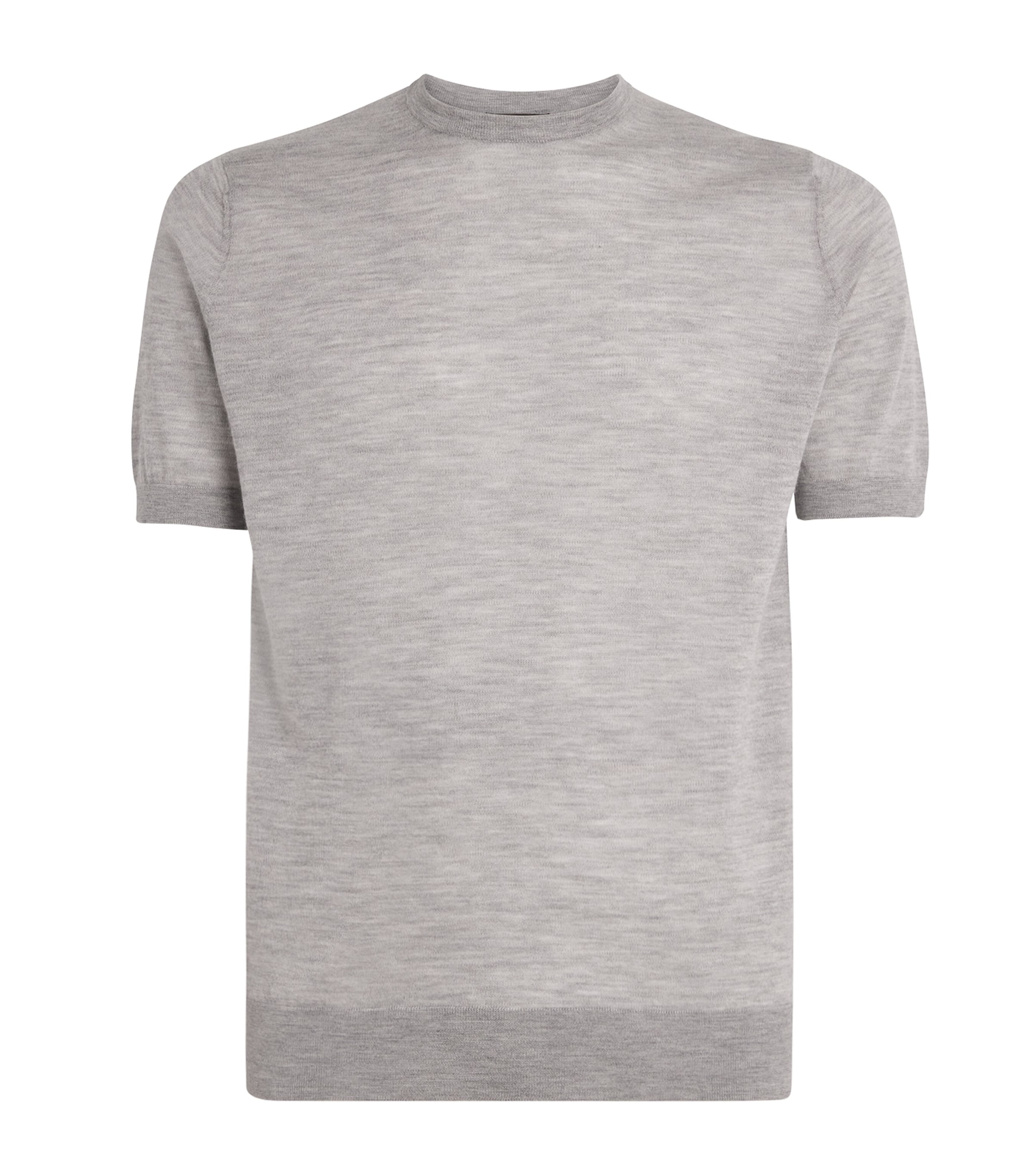 Cashmere-Silk T-Shirt 11010 GREY Image 1