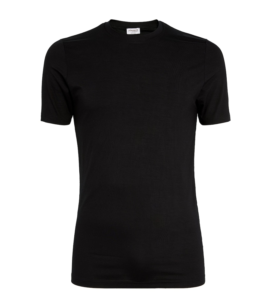 Stretch-Modal Pureness T-Shirt 86 BLACK Image 1