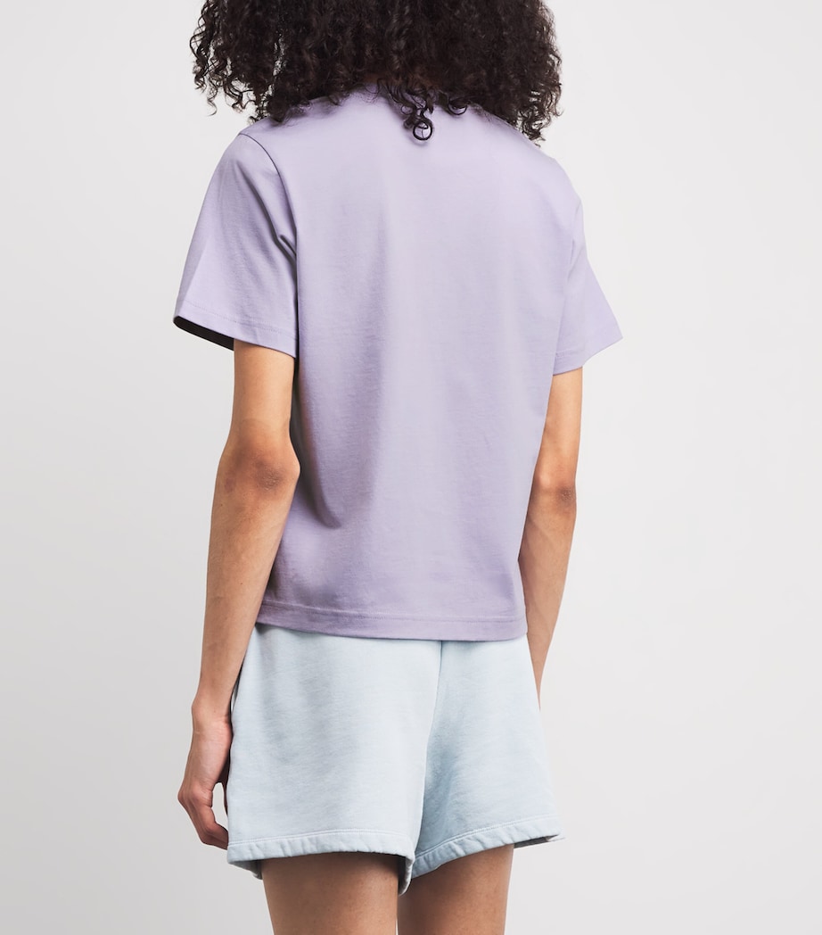 Cotton Wild Flowers Logo T-Shirt HEATHER MIST Image 4