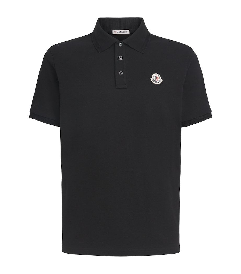 Moncler Mens Cotton Logo Polo Shirt Image 1