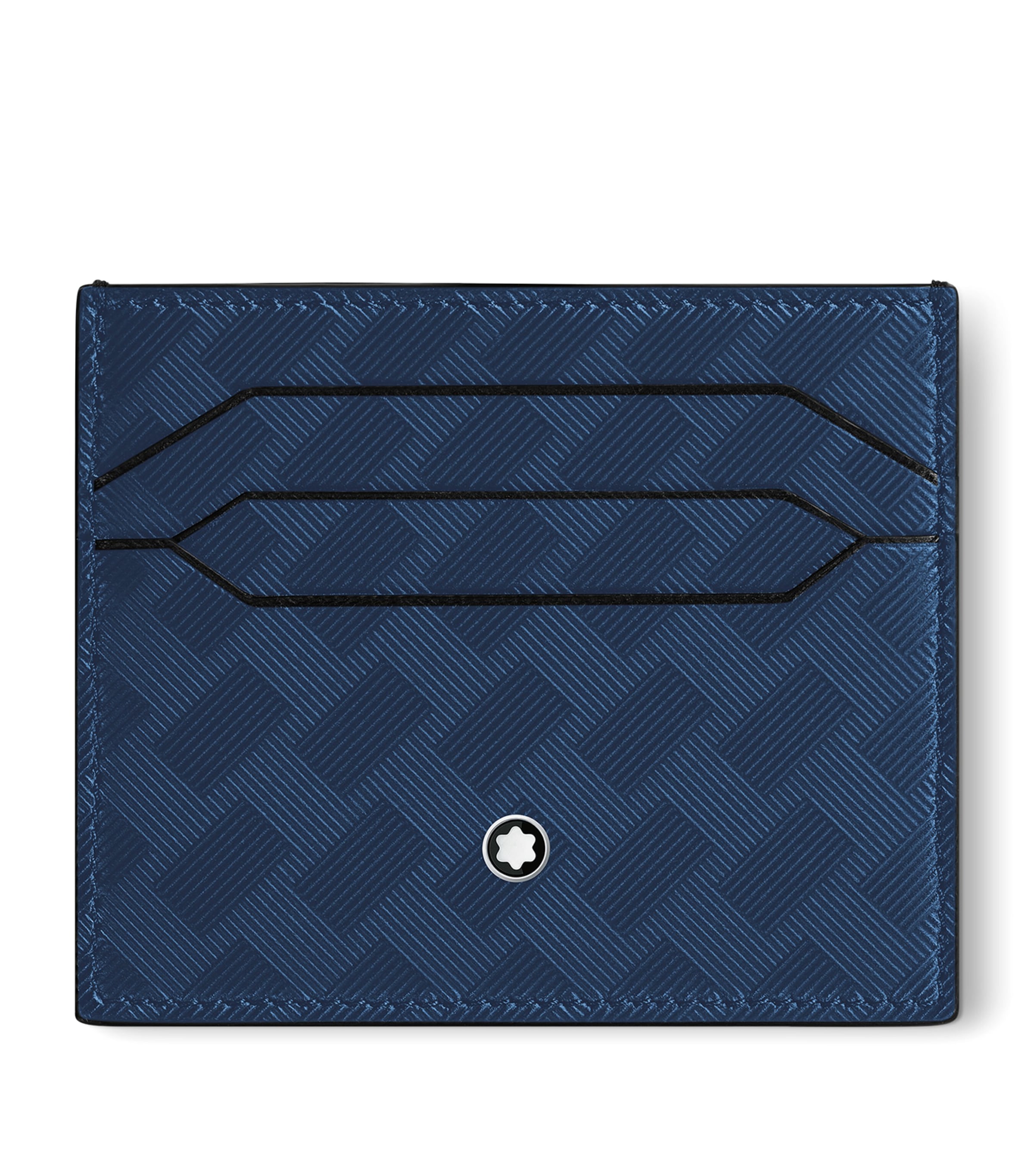 Shop Montblanc Leather Extreme 3.0 6cc Card Holder In Blue