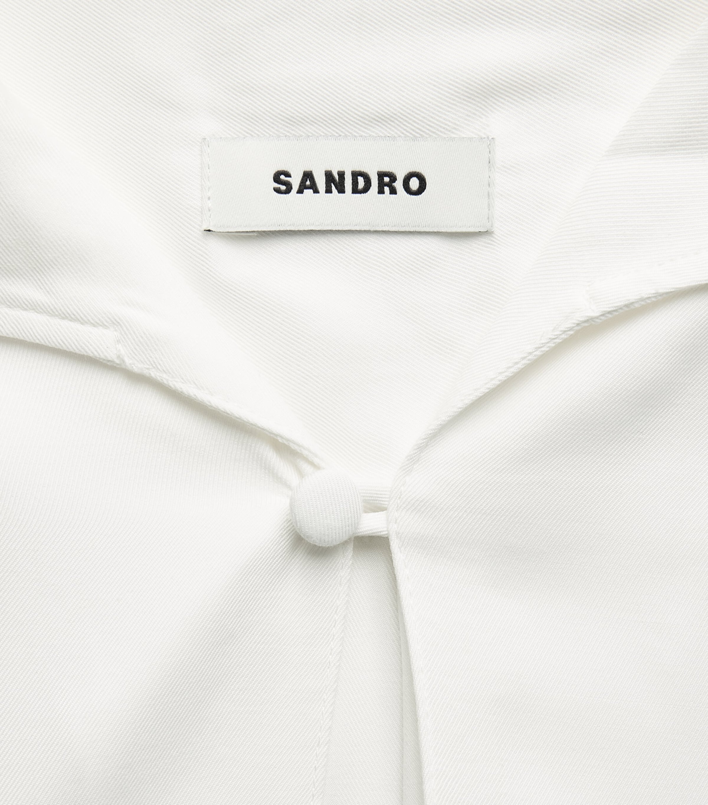 Sandro Paris Mens Tunic-Effect Shirt White Image 6