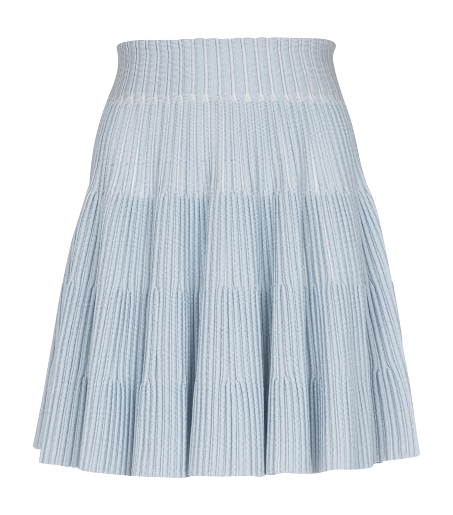 Knit Mini Skirt SOM BLEU/BLANC Image 1