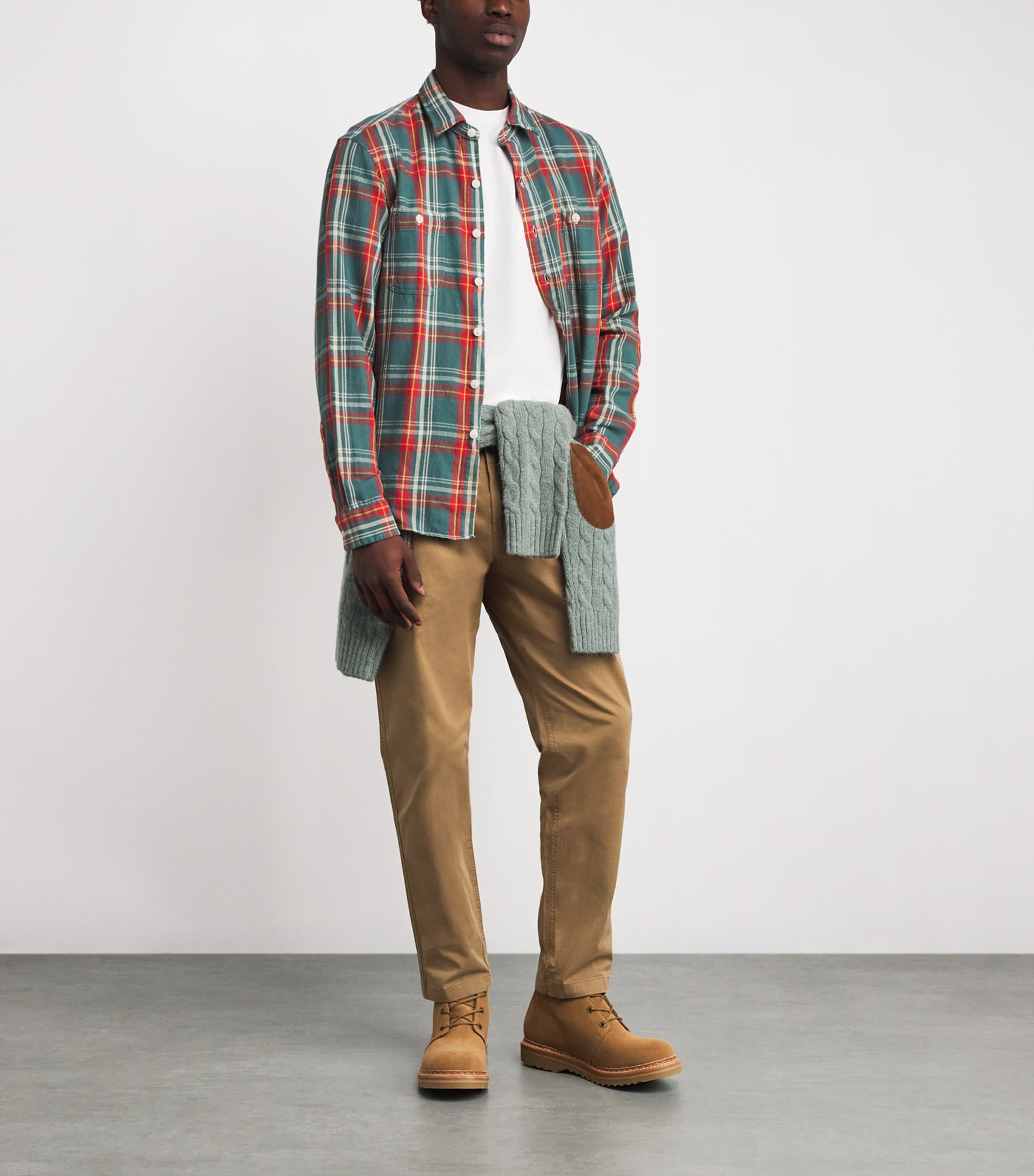 Stretch-Cotton Prepster Trousers KHAKI Image 2