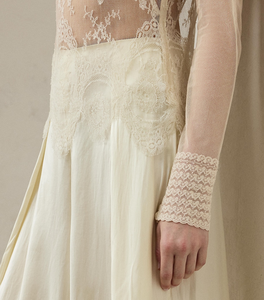 Delilah Embellished Top LUX CREAM Image 4