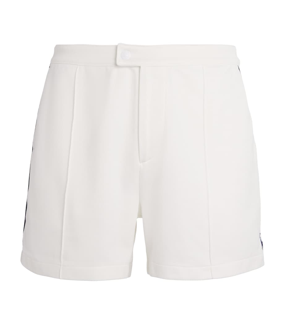 RLX Ralph Lauren Mens Tricot Sports Shorts Ceramic White Image 1