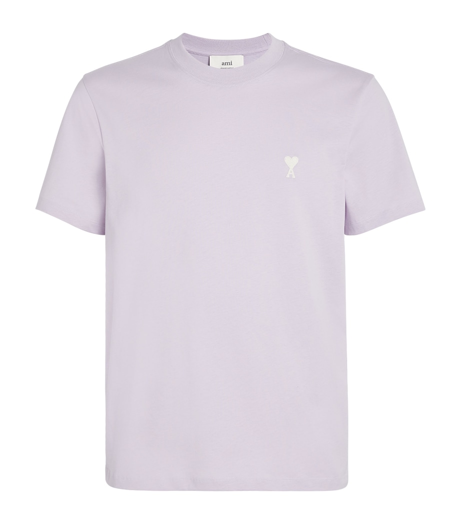 AMI Paris Mens Cotton Ami de Coeur T-Shirt Image 1
