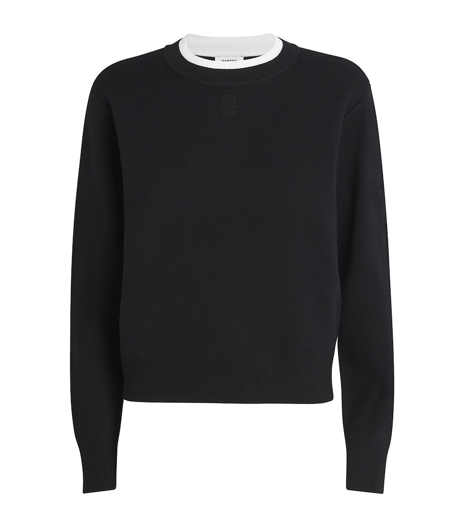 Wool-Blend Sweater BLACK Image 1