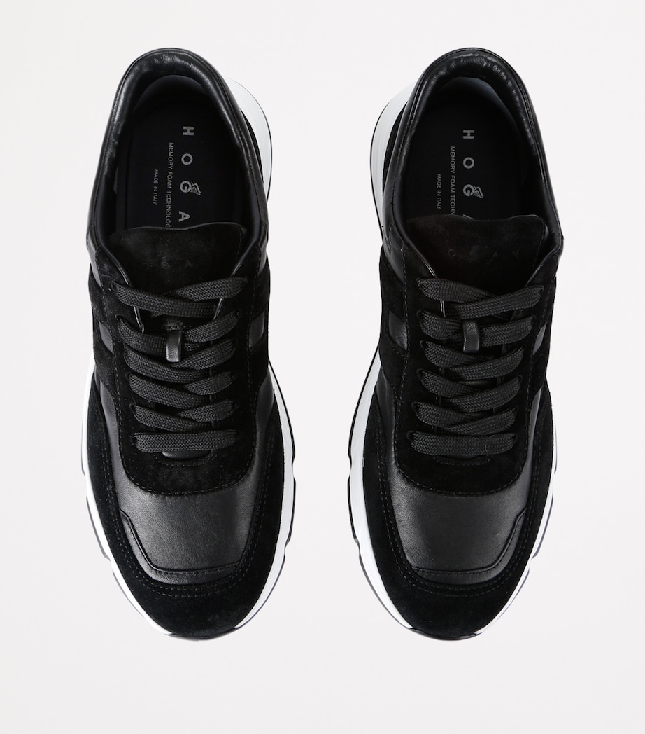 Leather Hyperlight Sneakers BLK/WHITE Image 4