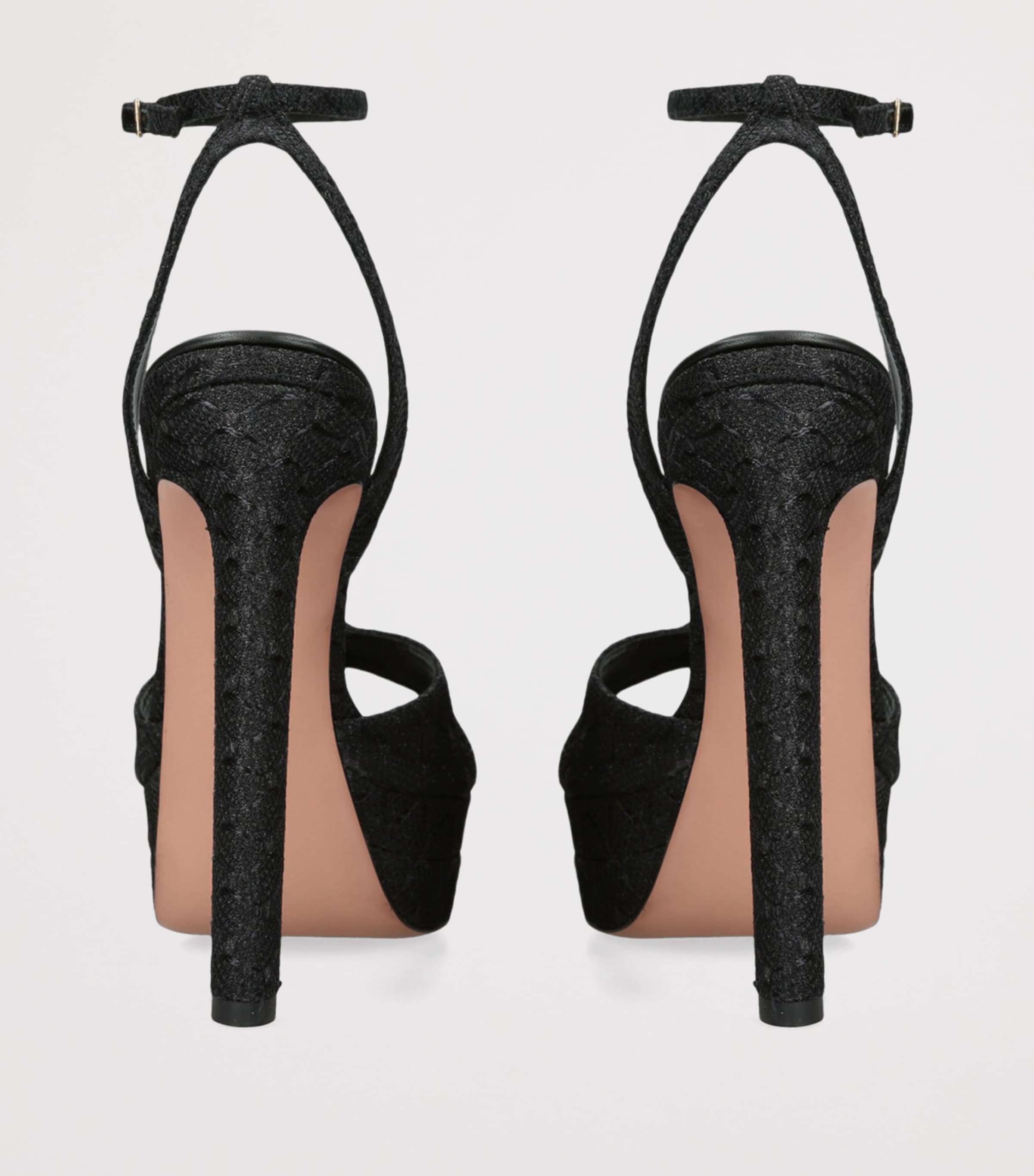 Leather Divine Sandals 130 BLACK Image 2