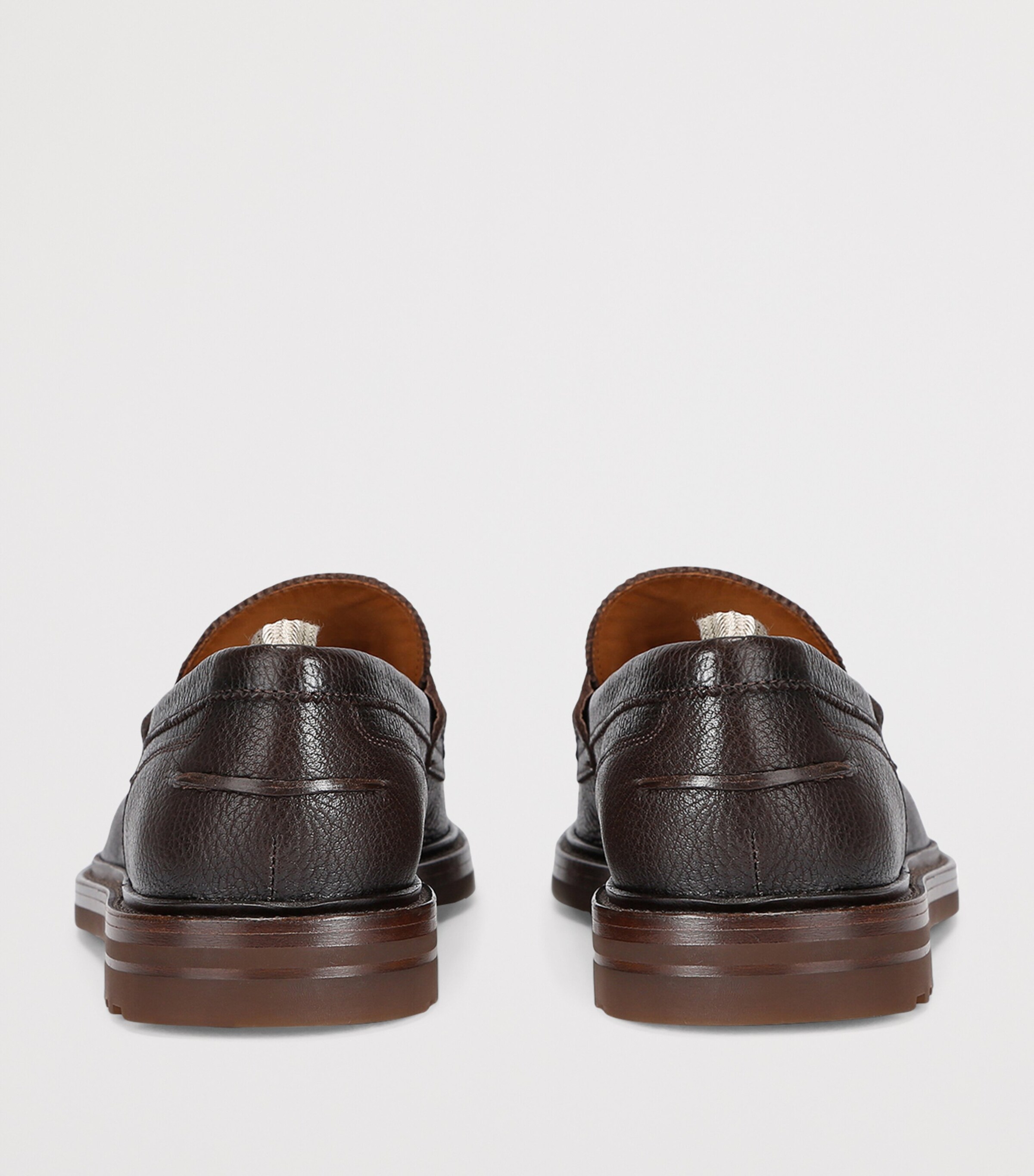 Leather Sax Flexi Loafers BROWN Image 2