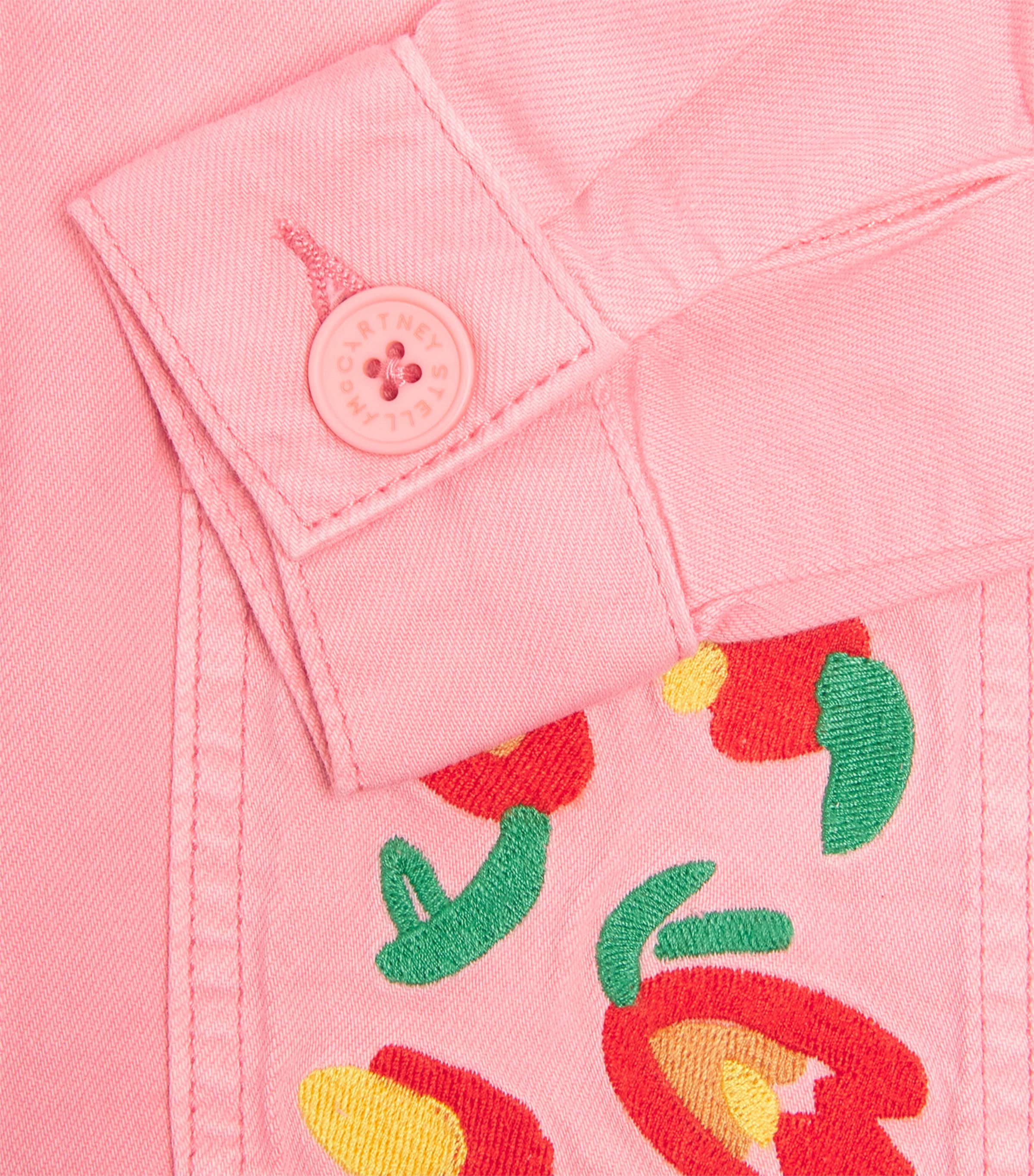 Embroidered Denim Jacket (2-14 Years) 509PINK Image 4