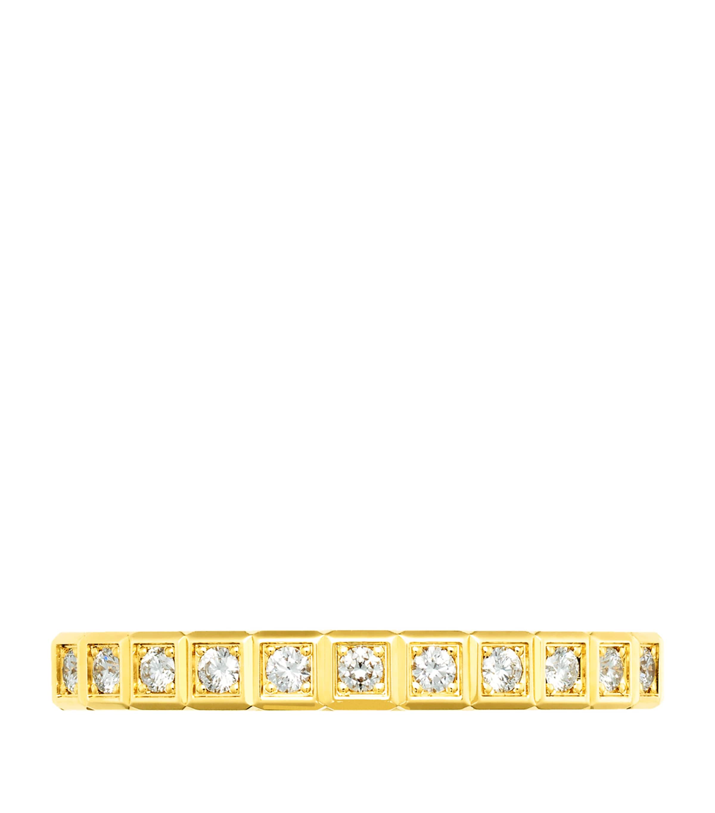 Yellow Gold and Diamond Ice Cube Ring Image 3