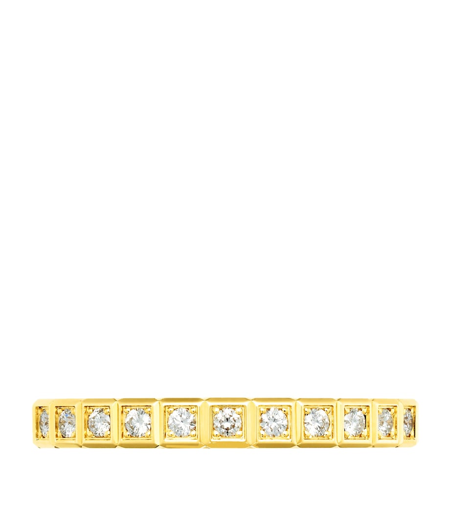 Yellow Gold and Diamond Ice Cube Ring Image 3